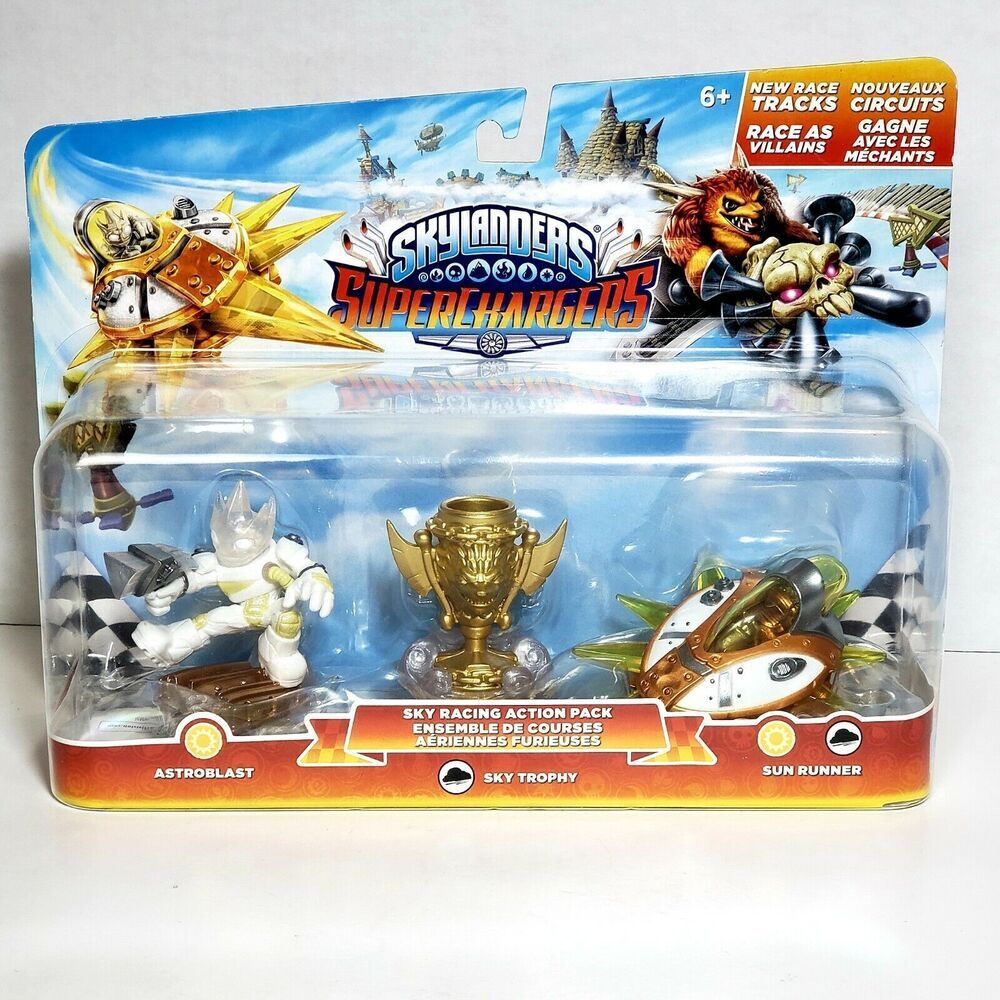 Skylanders Superchargers Sky Racing Action Pack Astroblast Sky Trophy Sun Runner